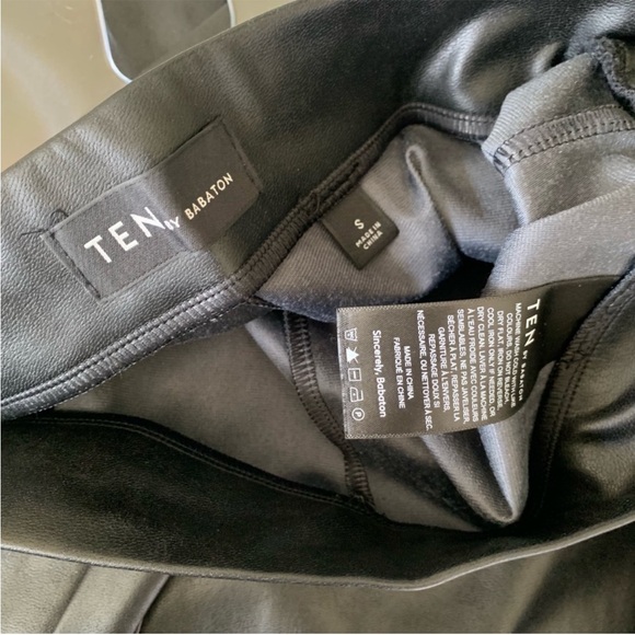 Ten by Babaton Upstage Pant Vegan Leather Size S - Picture 3 of 3